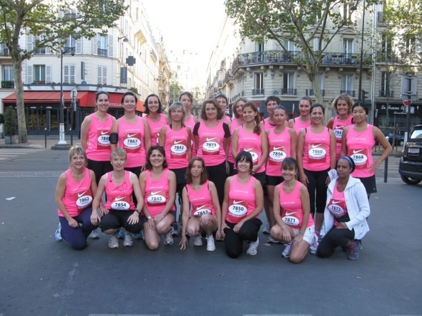 La Parisienne : ambiance chaleureuse pour les 31 coureuses d'AS Voyages