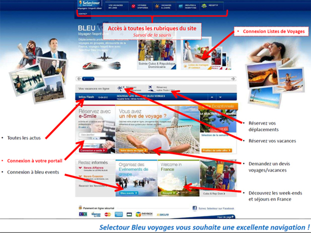 Le nouveau site B2C de Bleu Voyages est en ligne depuis le 10 septembre, avec une nouvelle ergonomie, une nouvelle rubrique donnant un accès au moteur Orchestra - DR
