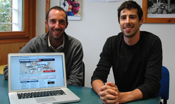 Olivier Catrou, fondateur et DG et Romain Chauny, responsable Web et Marketing forment l'équipe de TraceDirecte.com - DR