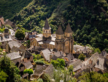 Abbatiale Sainte Foy, Conques / DR kev_kiwi Fotolia Abbatiale Sainte Foy, Conques / DR kev_kiwi Fotolia