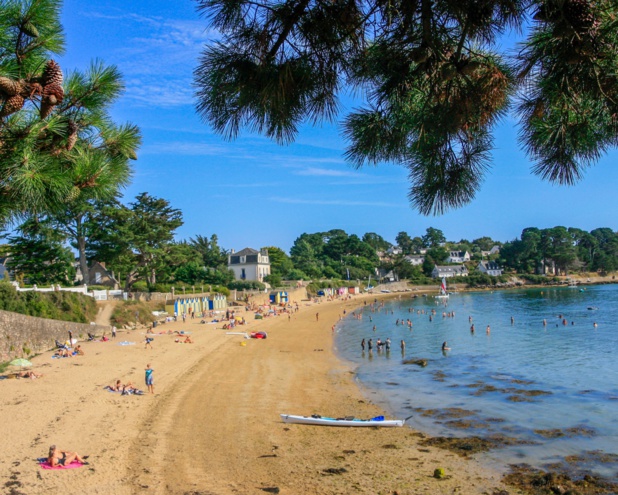 Grabde plage de l'île aux Moines. Loïc Kersuzan. Morbihan Tourisme.