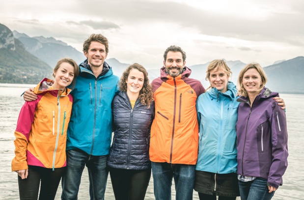 Une partie de l'équipe. Stanilas Gruau en veste bleue - DR Explora Project Une partie de l'équipe. Stanilas Gruau en veste bleue - DR Explora Project