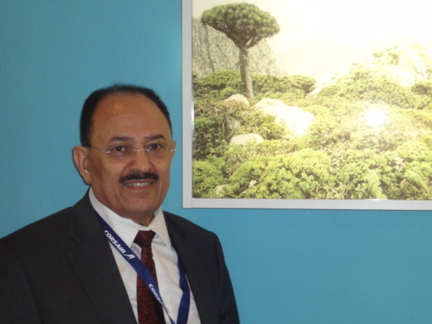 Dr Kassim Sallam Said, ministre du Tourisme du Yemen en visite à Top Résa - Photo A.P