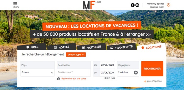 Misterfly ajoute 50 000 "locations France" à son catalogue BtoB - DR Misterfly ajoute 50 000 "locations France" à son catalogue BtoB - DR