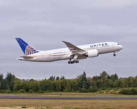 Boeing a livré le 1er 787 Dreamliner à United Airlines - Photo U.A