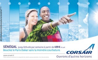 La campagne de communication de Corsair débute ce mardi 25 septembre 2012 - DR