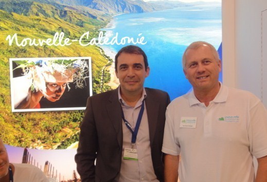 Dominique Michaud, DG de Deva, et Jean-Michel Foutrein, directeur de l'OT Nouvelle Calédonie Sud - DR : A.P. Dominique Michaud, DG de Deva, et Jean-Michel Foutrein, directeur de l'OT Nouvelle Calédonie Sud - DR : A.P.