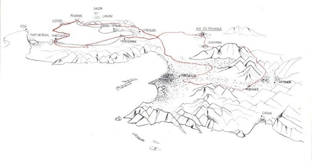 Le territoire de la Capitale européenne de la culture recouvre les communautés urbaines Marseille Provence Métropole (MPM), Pays de Martigues (CAPM), Arles Crau Camargue Montagnette, Pays d’Aubagne et de l’Etoile, Pays d’Aix (CPA) et les villes de Marseille, Aix-en-Provence, Arles, Salon-de-Provence, Istres, et Gardanne - DR : StéphaneBRISSET SAFI