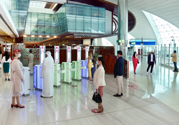 Un salon dans le Hall B du Terminal 3 de l'aéroport international de Dubaï (DXB) destiné aux voyageurs de Première Classe et de Classe Affaires ainsi qu’aux membres éligibles Skywards. /crédit Emirates