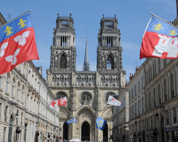 La cathédrale d'Orléans durant les fêtes dédiées à Jeanne d'Arc - DR : Thorsten Brônne, CRT Centre Val de Loire