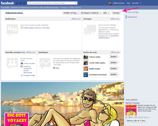 La page Pro permet d'accéder aux statistiques et aux applications (Pour agrandir l'image cliquez dessus) La page Pro permet d'accéder aux statistiques et aux applications (Pour agrandir l'image cliquez dessus)