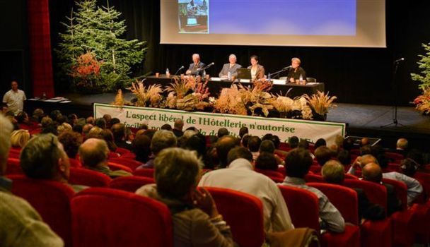 Réunis en congrès, lundi 1er octobre 2012, les membres de la FAGIHT ont présenté leur Plan Marshall pour l'hôtellerie-restauration - DR