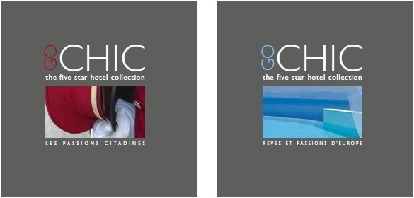 Les 2 brochures GoChic recense chacune près de 70 établissements en Europe et dans des grandes villes dans le monde - DR