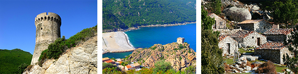 Tour génoise, Porto et Hameau en pierres - DR photos personnelles