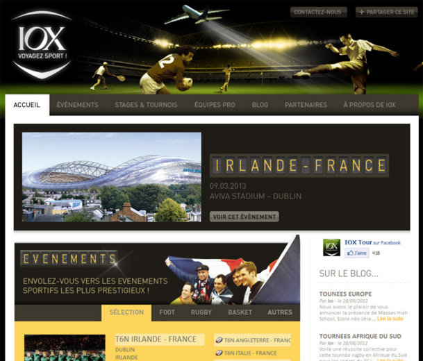 IOX Tour va lancer un site marchand d'ici le printemps 2013 - Photo capture écran IOX Tour va lancer un site marchand d'ici le printemps 2013 - Photo capture écran