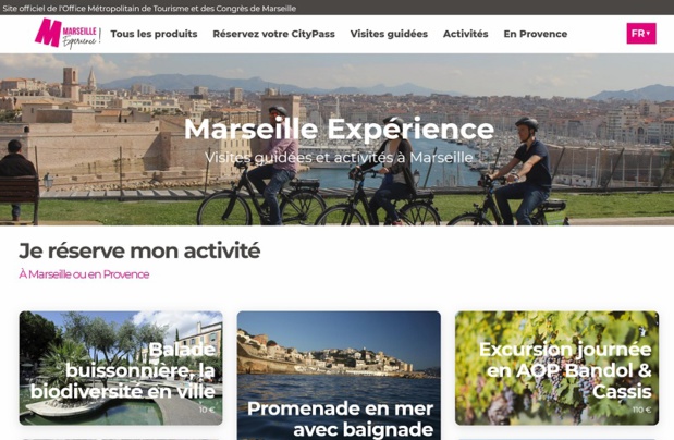 Ce nouveau site permet de centraliser l'offre tourisme du territoire, de réserver en ligne les prestations de loisirs et facilite la gestion des produits et disponibilités en temps réel - DR : Marseille Expérience