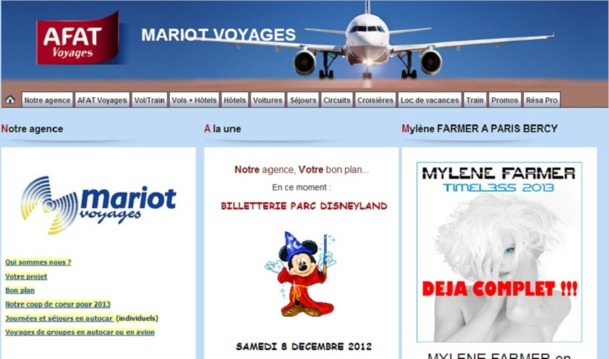 Mariot Voyages compte fêter dignement son 80e anniversaire au Paradis Latin, à Paris, le 9 novembre 2012 - Capture d'écran
