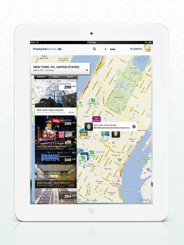IHG lance une application iPad pour continuer à développer ses réservations mobiles - Capture d'écran