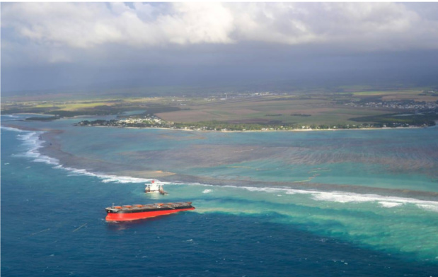 A l'avenir il faudrait intervenir rapidement dans des situations de ‘trajectoire de collision’ comme celle sur laquelle le Wakashio était lancée depuis plusieurs jours avant le naufrage /crédit OT Maurice A l'avenir il faudrait intervenir rapidement dans des situations de ‘trajectoire de collision’ comme celle sur laquelle le Wakashio était lancée depuis plusieurs jours avant le naufrage /crédit OT Maurice