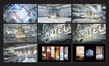 Le spot TV de Best Western met en scène une "usine à hôtels" - DR Le spot TV de Best Western met en scène une "usine à hôtels" - DR