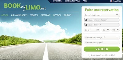 Depuis peu opérationnel en France, BookMyLimo vise les entreprises et les grands comptes qui ne veulent pas perdre de temps pour trouver un véhicule avec chauffeur - Capture d'écran