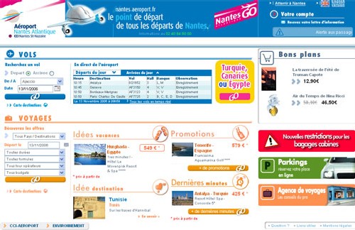 Nantes Atlantique : le site Internet fait peau neuve Nantes Atlantique : le site Internet fait peau neuve