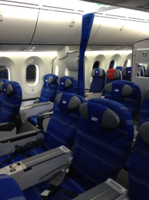 La classe Premium Economy du Dreamliner de LOT - DR : G.B. La classe Premium Economy du Dreamliner de LOT - DR : G.B.