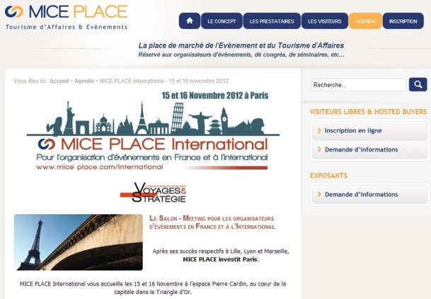 150 exposants en provenance de 70 pays étaient présents à la 1e édition du MICE Place International - Capture d'écran