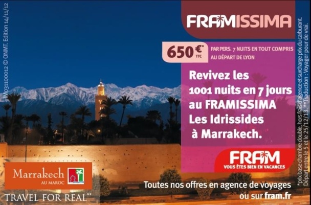 annulation voyage maroc fram