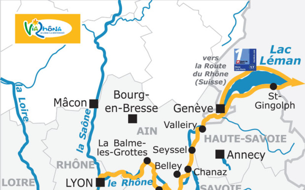 Cliquez sur la photo pour consulter l’itinéraire de la ViaRhôna © France Vélo Tourisme Cliquez sur la photo pour consulter l’itinéraire de la ViaRhôna © France Vélo Tourisme