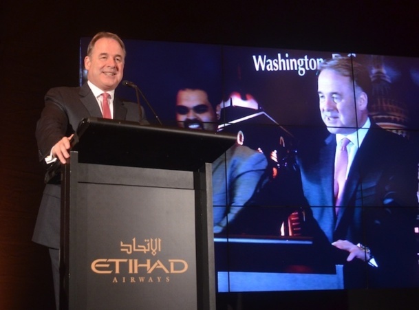 James Hogan, Président et CEO de la compagnie Etihad Airways à Washington - Photo DR James Hogan, Président et CEO de la compagnie Etihad Airways à Washington - Photo DR