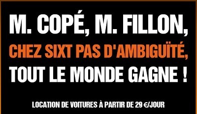 Sixt interpelle Copé et Fillon sur son site Internet