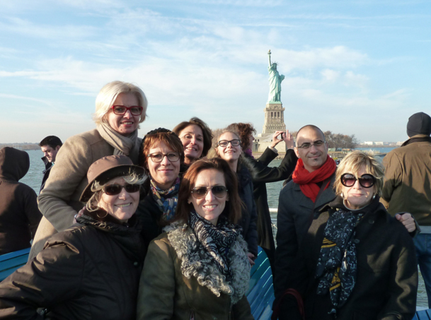 Ont participé à ce voyage, Nadège Peccavet (Back Roads Paris), Chrystel Tiengou-Beaupré (Tapis Rouge Paris), Véronique Hattab (Jetset Paris), Marie-Anne Fornareso (Voyageurs du Monde Paris), Julian Hamoud (Compagnies du Monde Paris), Julie Pétuaud Létang (Contrastes Voyages Nice), Elodie Viret (USA Travel Consultant Paris), Stéphanie  Fernet  (Directours Paris), Catherine Labrid (Kuoni  Emotions ), Annie Sympat (Thomas Cook Rouen), Françoise Guilledroit (Delta Airlines), Nancy Massé (NM Marketing Paris) - Photo M.S.