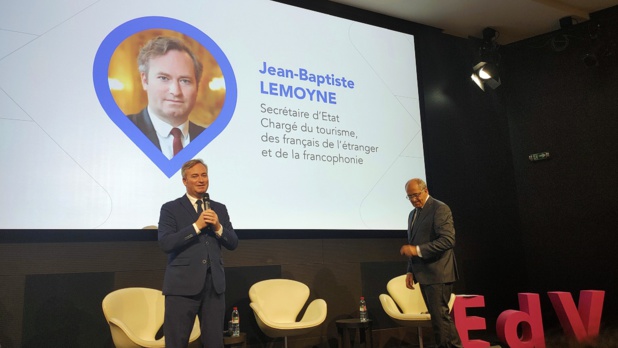 Jean-Baptiste Lemoyne et Jean-Pierre Mas, le 15 septembre 2020 à Paris © PG TM