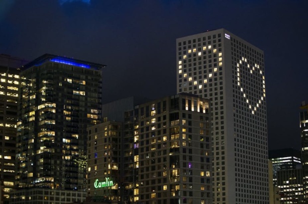 Au deuxième semestre, le taux d’occupation des chambres a plongé pour se situer, selon les chaînes, entre 10 %, comme chez Hyatt (ici, celui de Seattle aux États-Unis le 4 avril), et 25 %. Karen Ducey / Getty Images / AFP