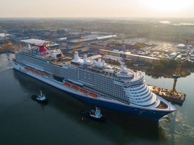 Le nouveau fleuron de Carnival, « Mardi Gras » effectue ses premiers essais en mer en Finlande
