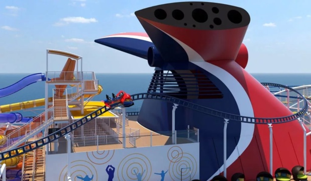 «Bolt », la toute première montagne russe en mer… - DR «Bolt », la toute première montagne russe en mer… - DR