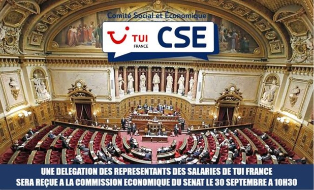 Une délégation du CSE de TUI France sera reçue au Sénat - DR Une délégation du CSE de TUI France sera reçue au Sénat - DR