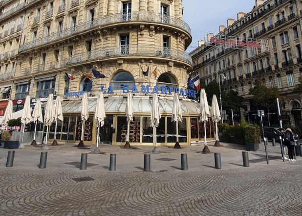 Les restaurants marseillais, comme ici sur la photo, et parisiens pourront rester ouvert en applicant le nouveau protocole renforcé - Crédit photo : Compte Twitter @David Coquille