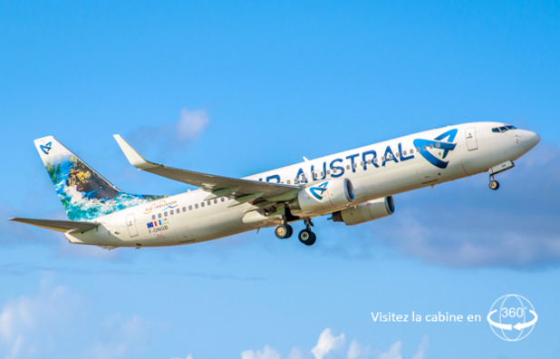 Air Austral reprendra ses vols en Boeing 737-800 entre La Réunion et Nosy Be - DR Air Austral
