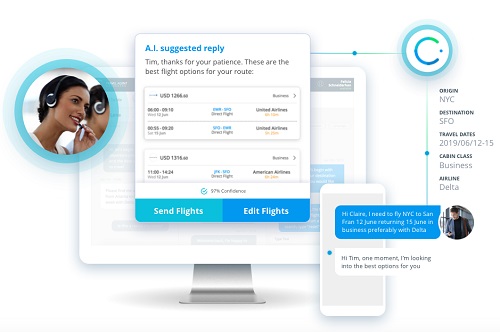 En plus du chat en direct via l’application Amex GBT Mobile et l’Apple Business Chat, les voyageurs pourront lancer des demandes de service automatisées depuis le service de messagerie de leur choix. - DR En plus du chat en direct via l’application Amex GBT Mobile et l’Apple Business Chat, les voyageurs pourront lancer des demandes de service automatisées depuis le service de messagerie de leur choix. - DR