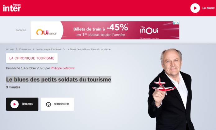 Agents de voyages : les petits soldats du tourisme à l'honneur du FranceInter Agents de voyages : les petits soldats du tourisme à l'honneur du FranceInter