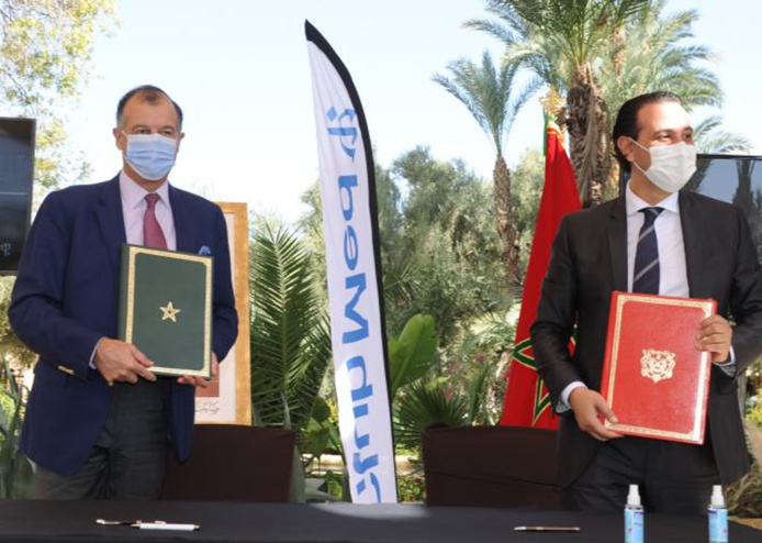 Henri Giscard d'Estaing, Président du Club Med et Mamoun Lahlimi Alami, Administrateur Directeur Général de Madaëf - Photo Club Med