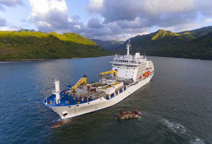 Ravitaillement et visite de l’île de Nuku Hiva dans l’archipel des Marquises - DR Croisières Aranui