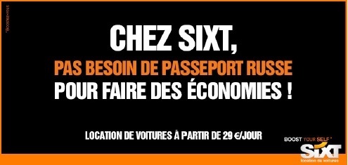 Sixt utilise l'exil russe de Depardieu dans une nouvelle campagne de communication