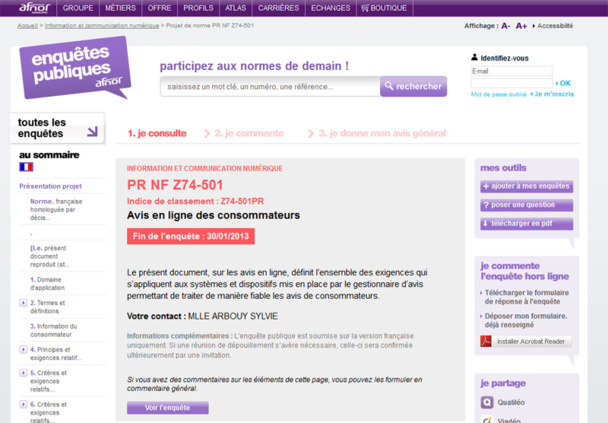 Le projet de norme prévoit également le droit de réponse, l'interdiction d'achat d'avis, les conditions de rémunération des avis, etc. ... DR Le projet de norme prévoit également le droit de réponse, l'interdiction d'achat d'avis, les conditions de rémunération des avis, etc. ... DR