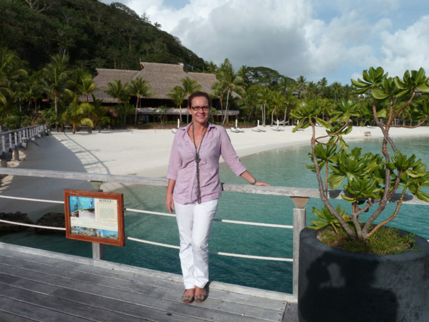 Voici 3 ans Karine Peyras fut engagée comme directrice adjointe au Hilton de Bora Bora. Elle en est la directrice générale depuis septembre 2012 - Photo M.S.
