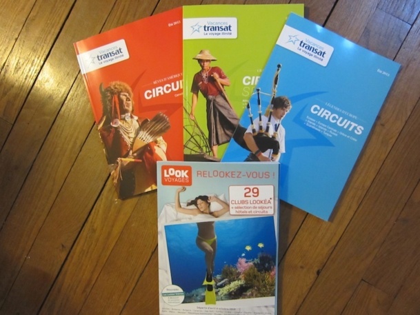 Les nouvelles brochures été de Vacances Transat et Look Voyages à retrouver dans les agences. DR