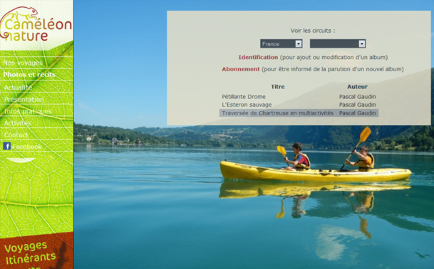L'équipe de Caméléon Nature met la dernière main au site Internet qui présentera les offres - Capture écran L'équipe de Caméléon Nature met la dernière main au site Internet qui présentera les offres - Capture écran