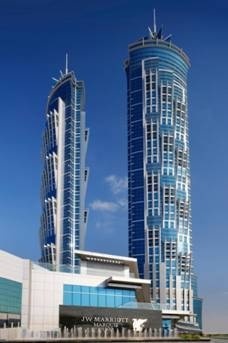 Le JW Marriott Marquis Dubai culmine à 355 mètres du sol - Photo DR